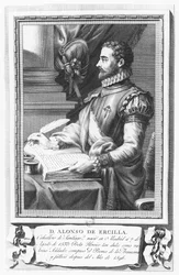 Porträtt av Alonso de Ercilla y Zúñiga